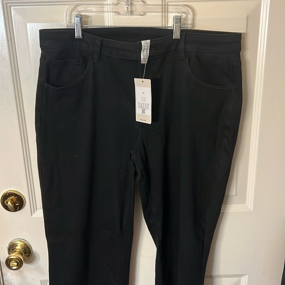 HALARA Black Flare-Wide Leg Jeans